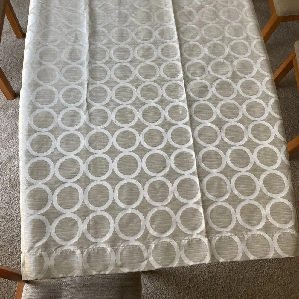 Perl Geometric Grommet Curtains - Two Panels